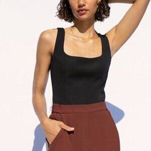 Wilfred Black Buenos Cropped Camisole Size 4